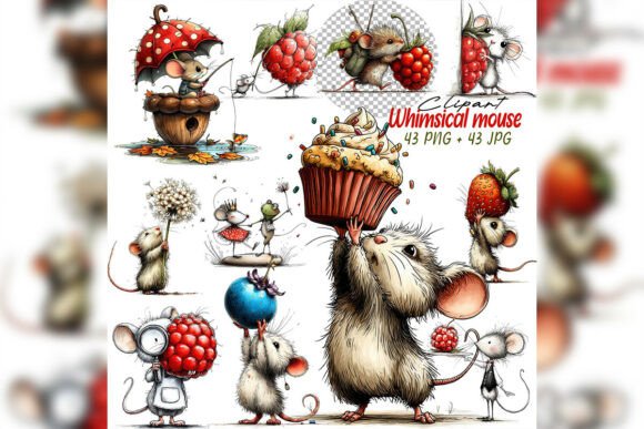 Bring Storybook Magic to Life with Whimsical Mouse Clipart