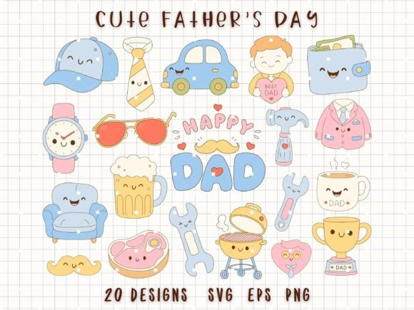 Celebrate Dad with Adorable Father’s Day Clipart Designs