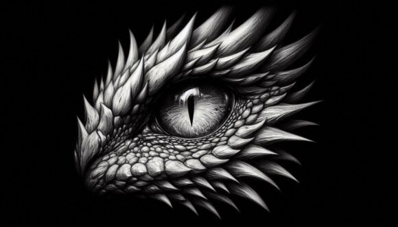 Charcoal Dragon Eye: A Bold Creative Asset for Impactful Design