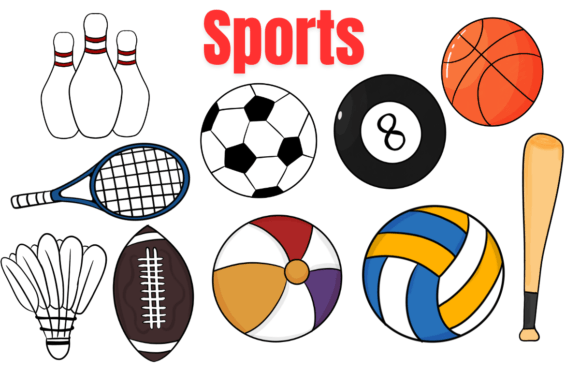 Elevate Your Projects with Hand-Drawn Sports Ball Clipart