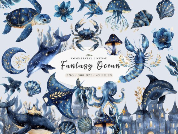 Enchanting Watercolor Sea Creatures: A Design Deep Dive