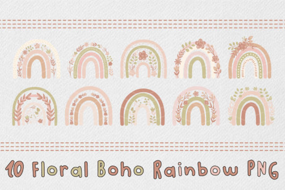Floral Spring Boho Rainbow: A Creative Font Guide