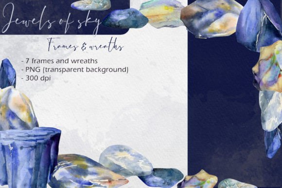 Jewels of Sky: Frames and Wreaths Design Assets