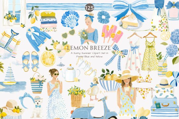 Lemon Clipart Summer Fashion Cottagecore: A Designer’s Sunny Toolkit