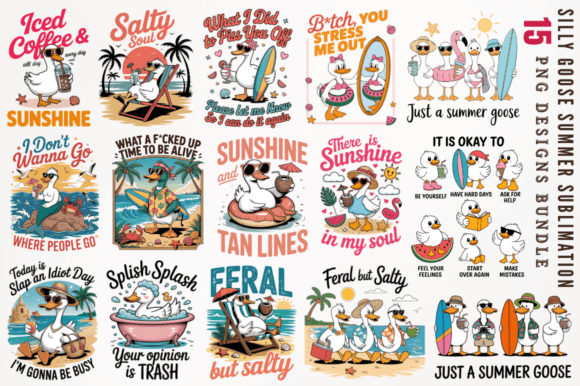 Silly Goose Summer PNG: Your Go-To Quirky Graphics