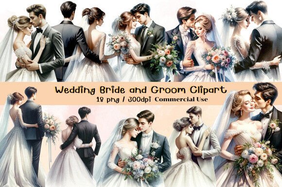 Styling Your Special Day with Wedding Bride and Groom Clipart