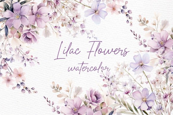 Watercolor Lilac Flowers PNG: A Designer's Floral Toolkit